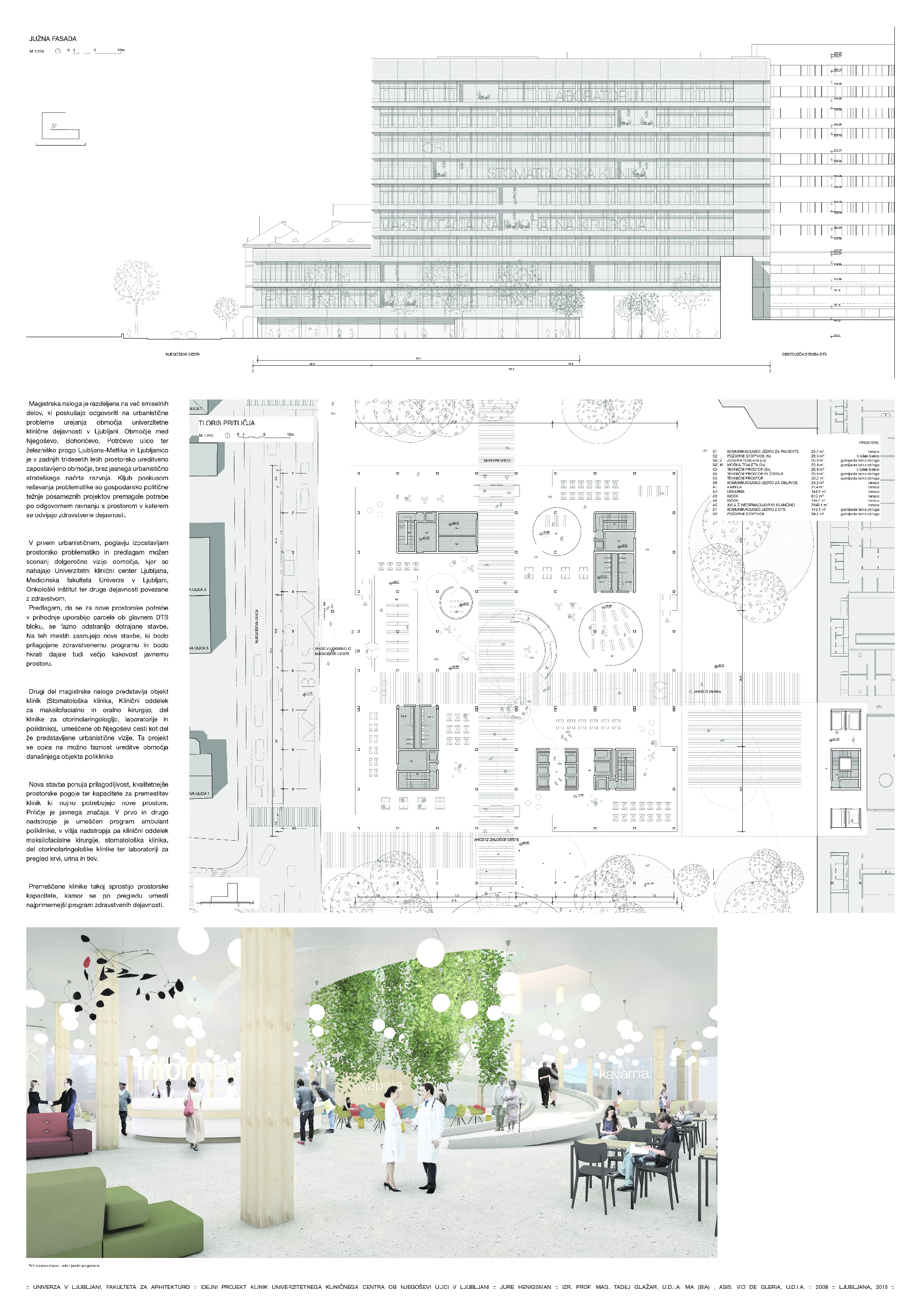 Jure Henigsman - Idejni projekt klinik Univerzitetnega kliničnega centra ob Njegoševi ulici v Ljubljani